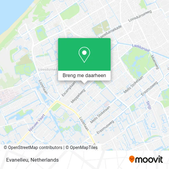 Evanelleu kaart