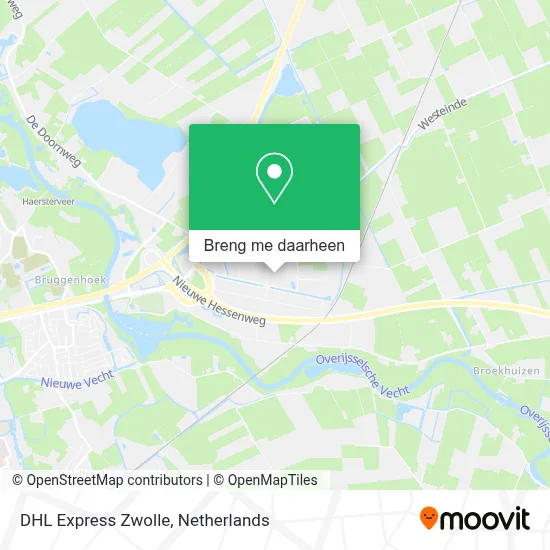DHL Express Zwolle kaart