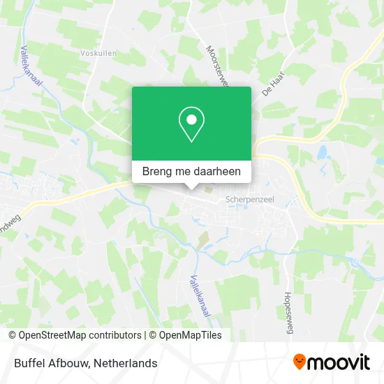 Buffel Afbouw kaart