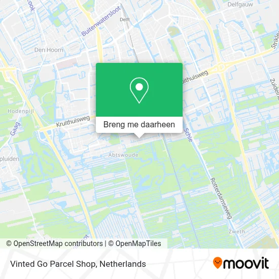 Vinted Go Parcel Shop kaart