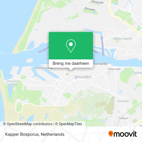 Kapper Bosporus kaart