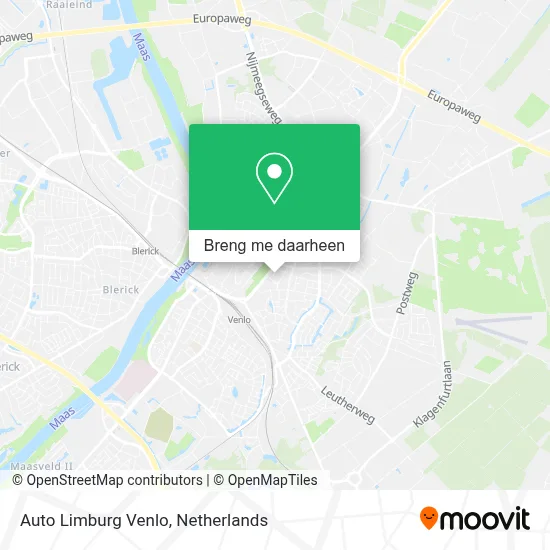 Auto Limburg Venlo kaart
