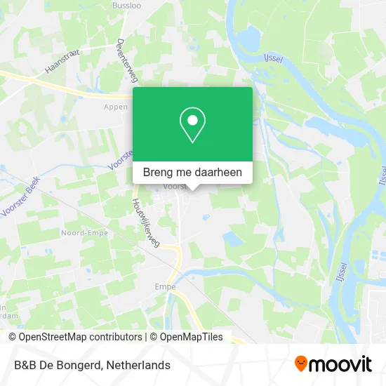 B&B De Bongerd kaart