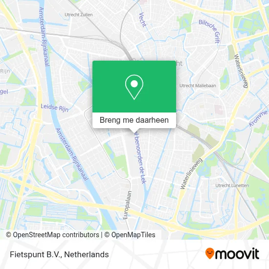 Fietspunt B.V. kaart