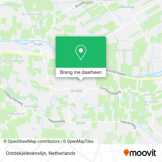 Ontdekjelevenslijn kaart