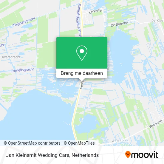 Jan Kleinsmit Wedding Cars kaart