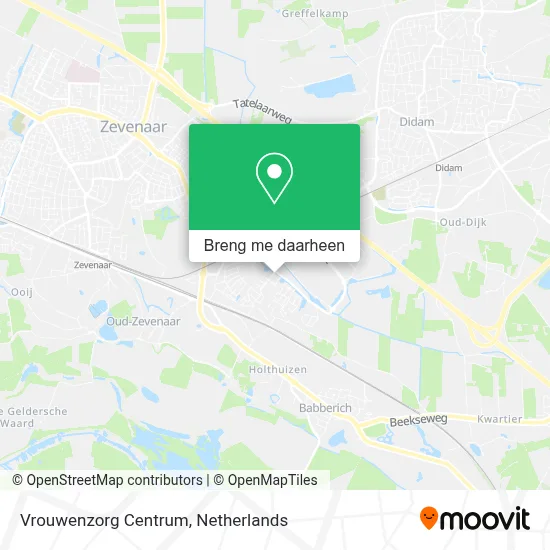 Vrouwenzorg Centrum kaart