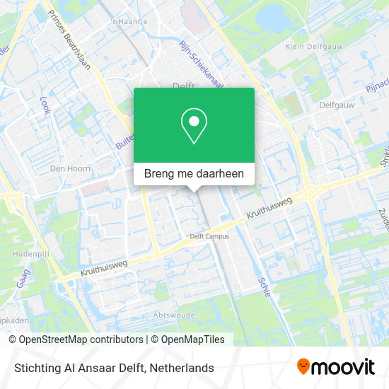 Stichting Al Ansaar Delft kaart