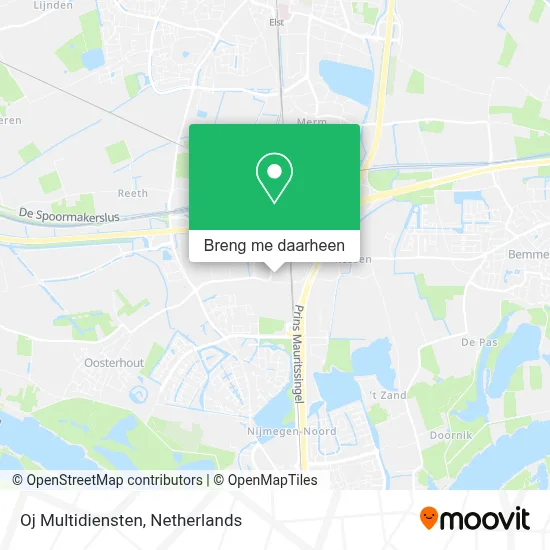 Oj Multidiensten kaart