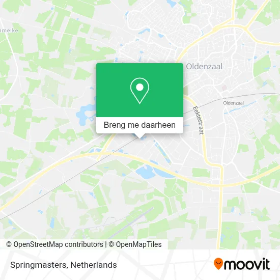 Springmasters kaart