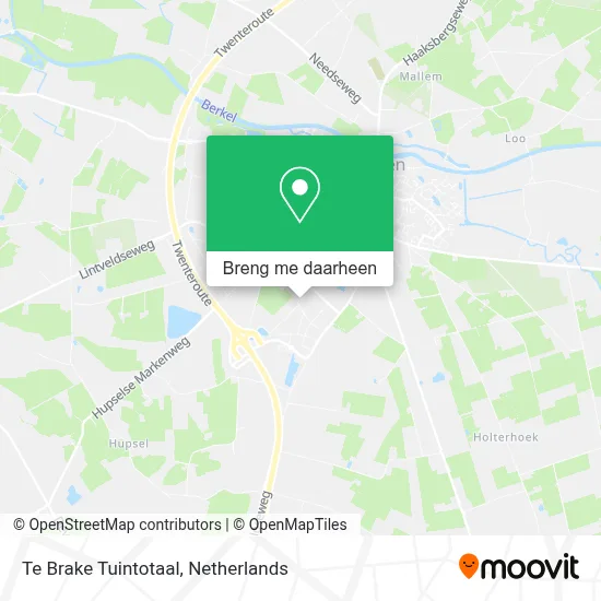 Te Brake Tuintotaal kaart