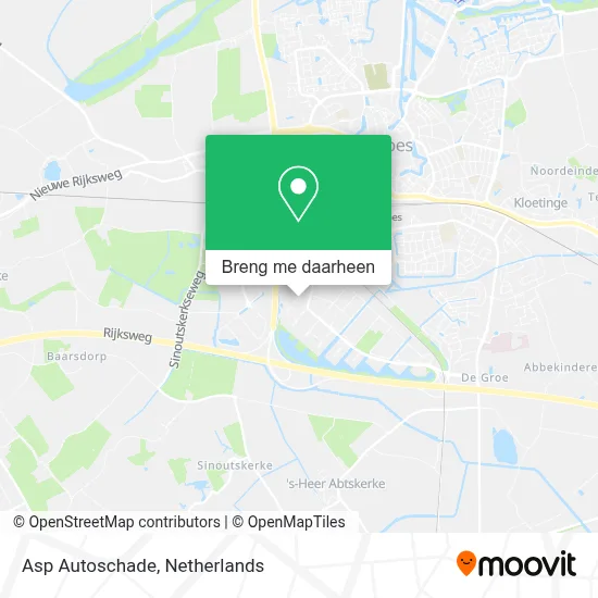 Asp Autoschade kaart