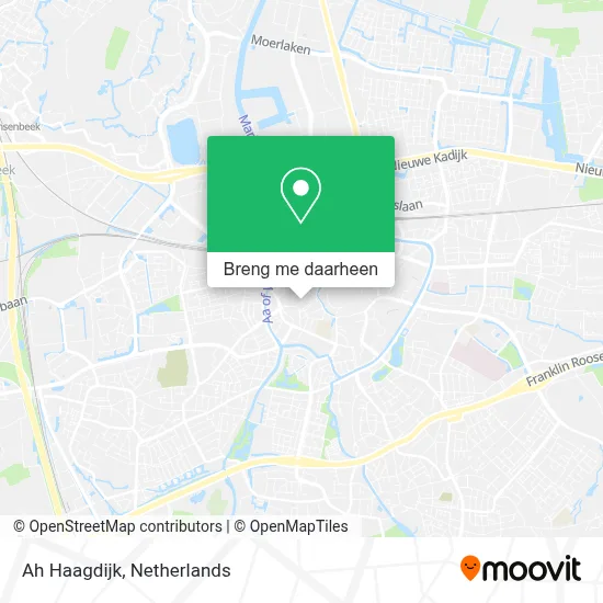 Ah Haagdijk kaart