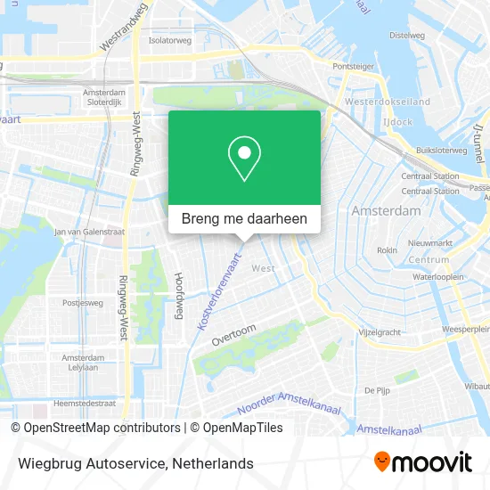 Wiegbrug Autoservice kaart
