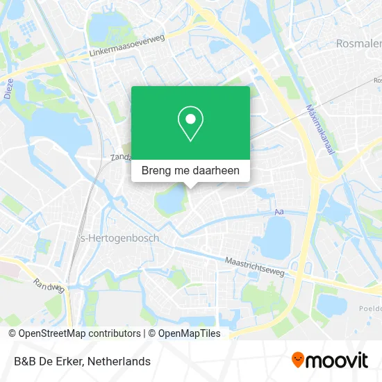 B&B De Erker kaart