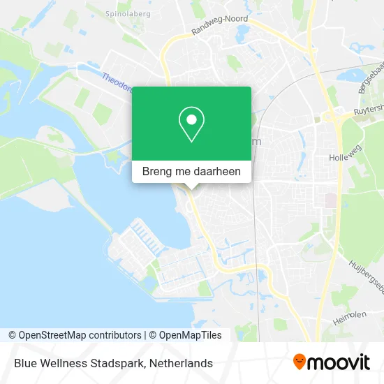 Blue Wellness Stadspark kaart