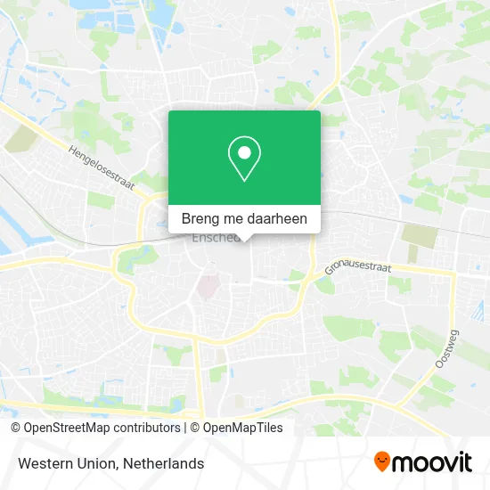 Western Union kaart