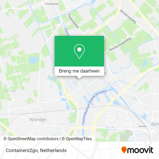 Containers2go kaart