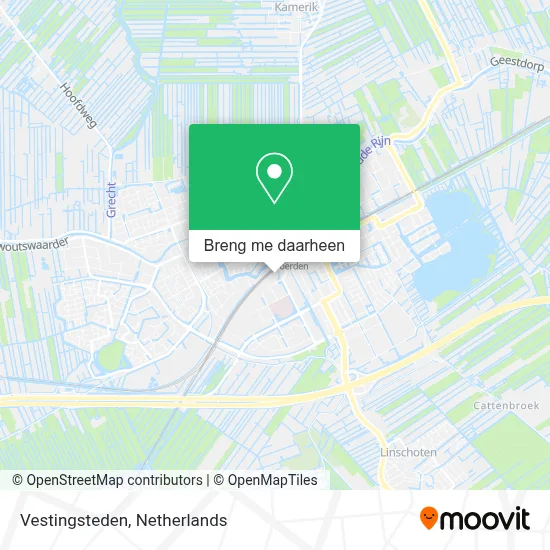Vestingsteden kaart