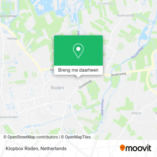 Klopbox Roden kaart