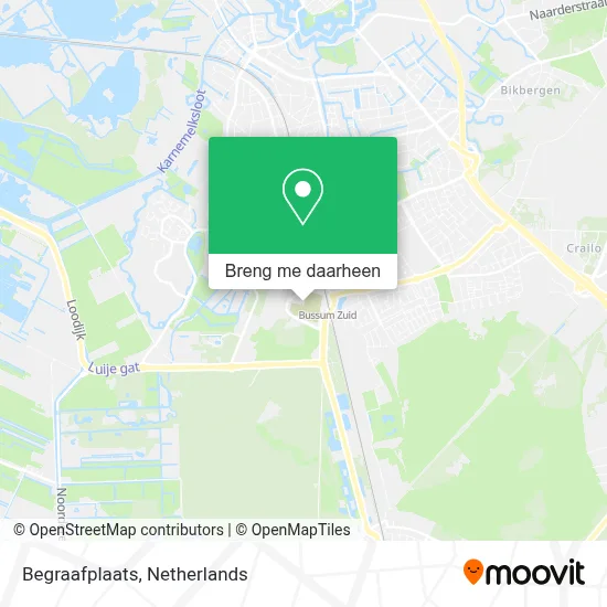 Begraafplaats kaart