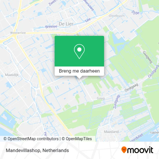 Mandevillashop kaart