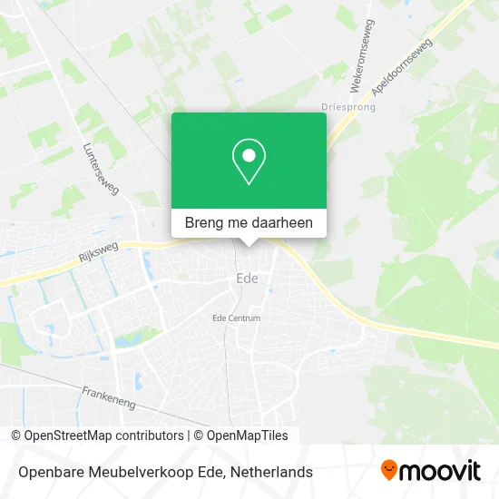 Openbare Meubelverkoop Ede kaart