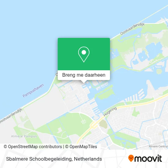 Sbalmere Schoolbegeleiding kaart