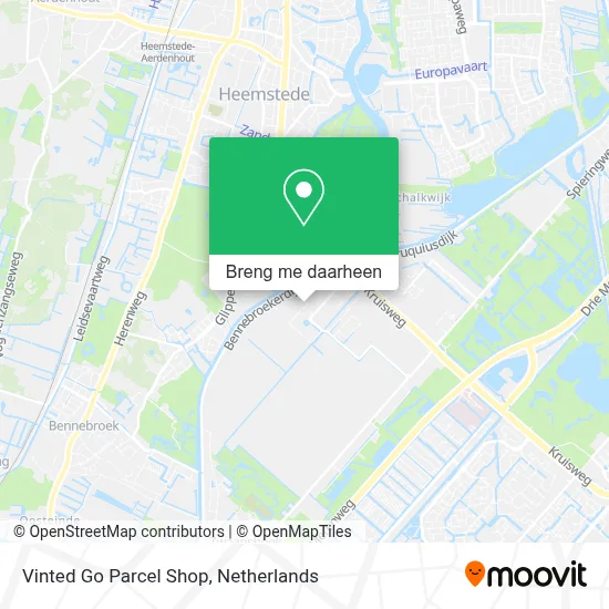 Vinted Go Parcel Shop kaart