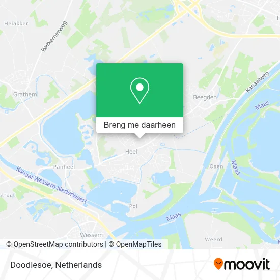 Doodlesoe kaart