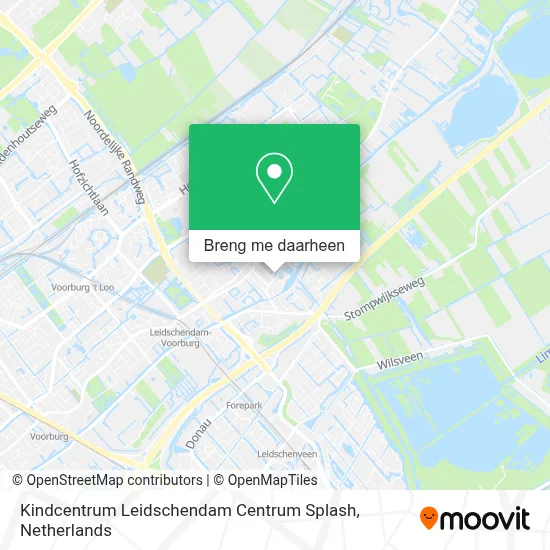 Kindcentrum Leidschendam Centrum Splash kaart