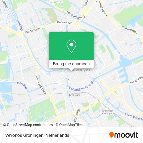 Vevonos Groningen kaart