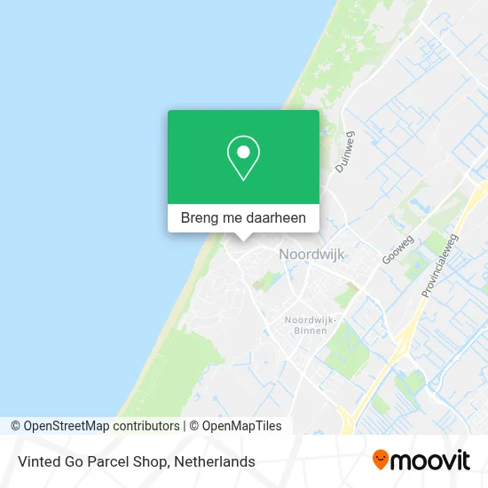 Vinted Go Parcel Shop kaart