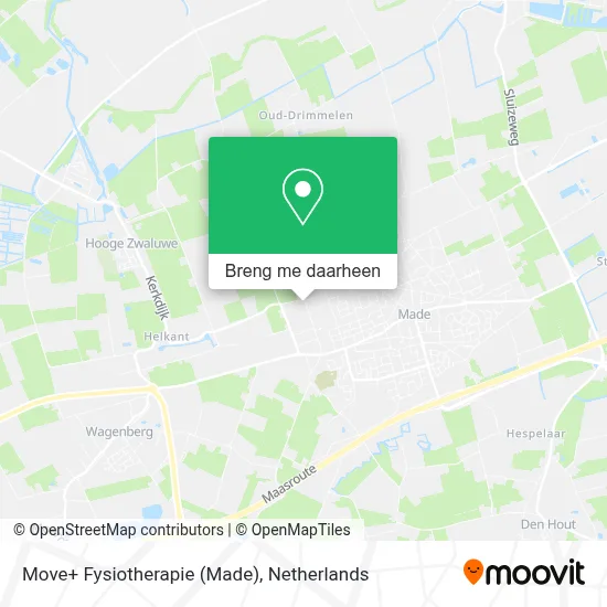 Move+ Fysiotherapie (Made) kaart