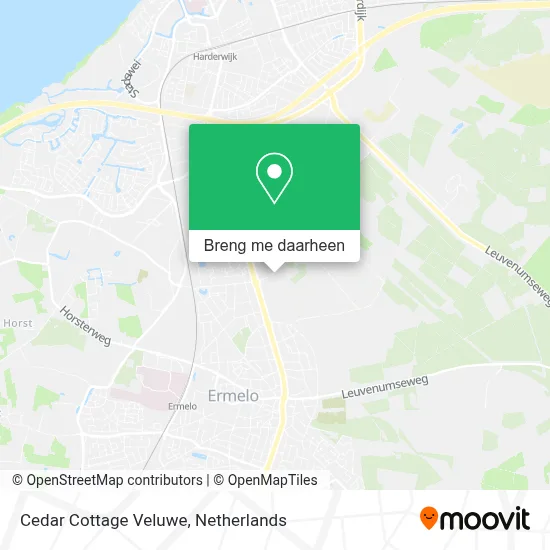Cedar Cottage Veluwe kaart