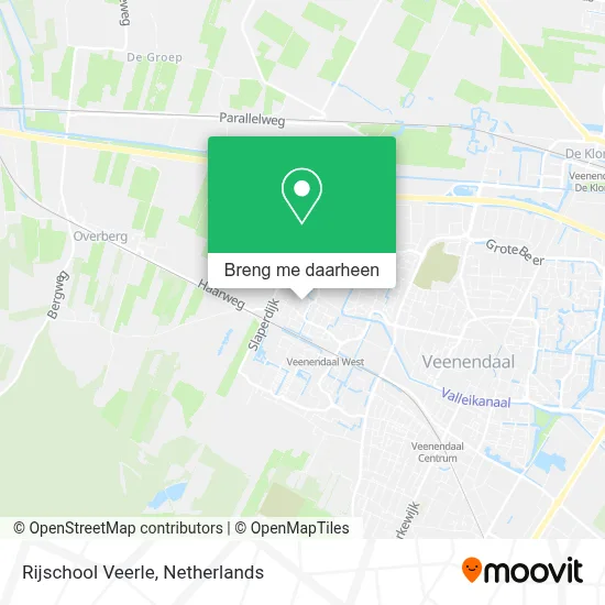 Rijschool Veerle kaart