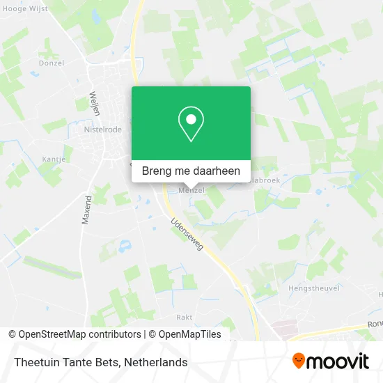 Theetuin Tante Bets kaart