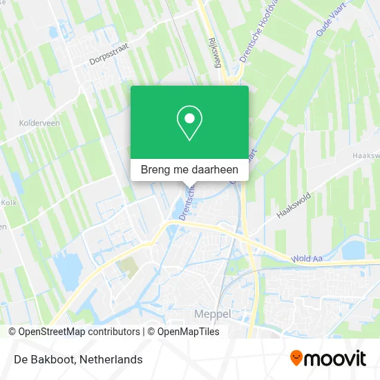 De Bakboot kaart