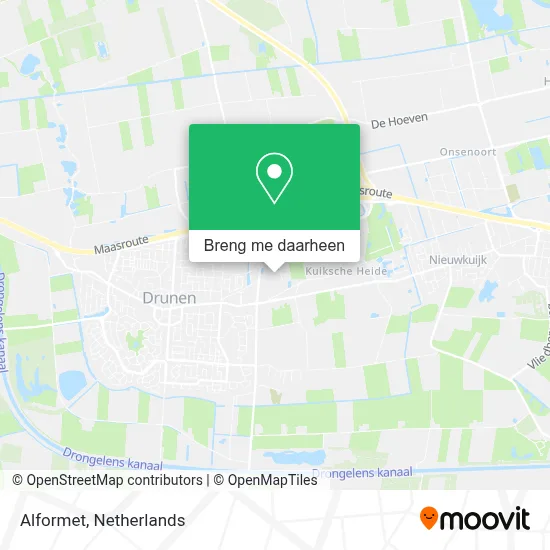 Alformet kaart