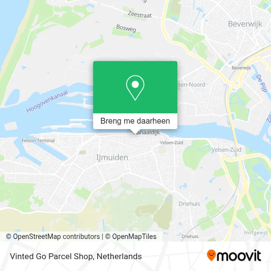 Vinted Go Parcel Shop kaart