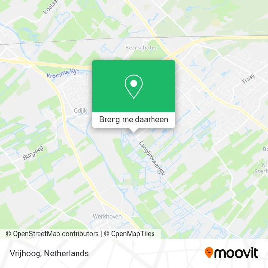 Vrijhoog kaart