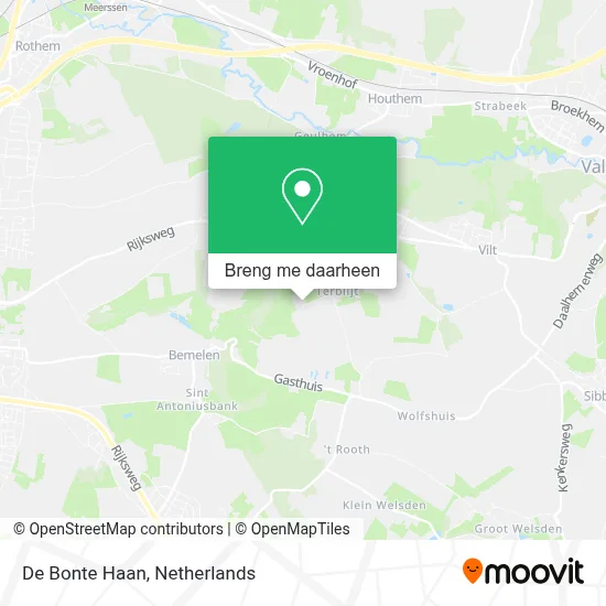 De Bonte Haan kaart