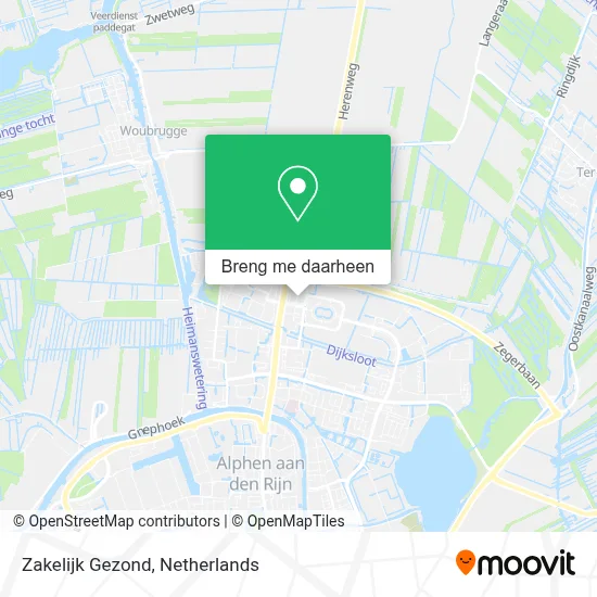 Zakelijk Gezond kaart
