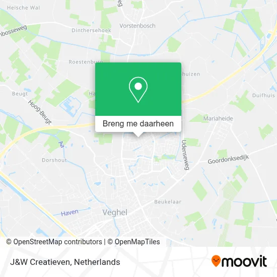 J&W Creatieven kaart