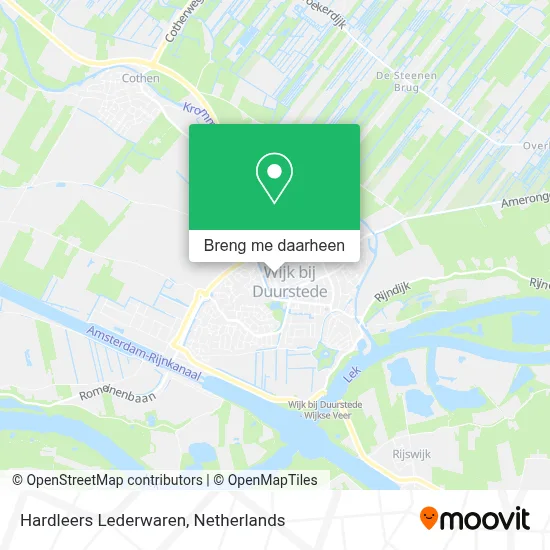 Hardleers Lederwaren kaart