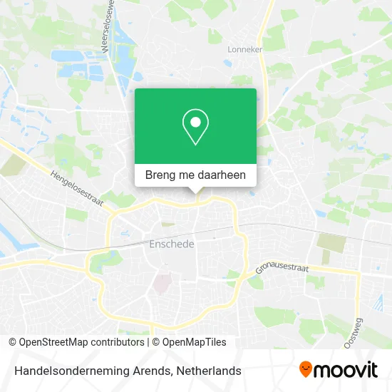 Handelsonderneming Arends kaart
