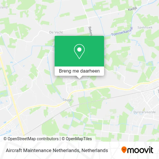 Aircraft Maintenance Netherlands kaart