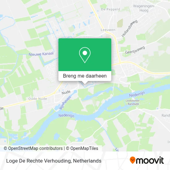 Loge De Rechte Verhouding kaart