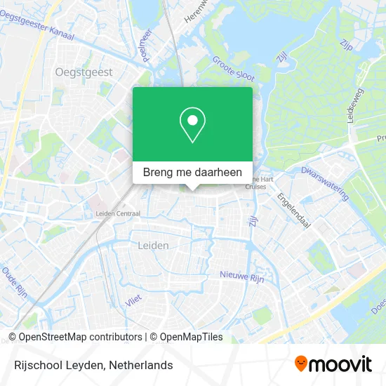Rijschool Leyden kaart