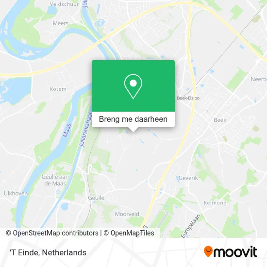 'T Einde kaart
